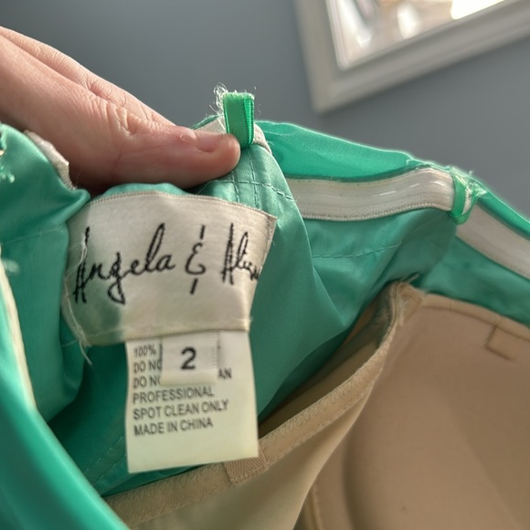 Teal grad dress size 2 - Picture 4 of 4
